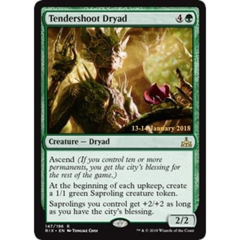 Tendershoot Dryad (Rivals of Ixalan Prerelease Foil) | Promotional Cards