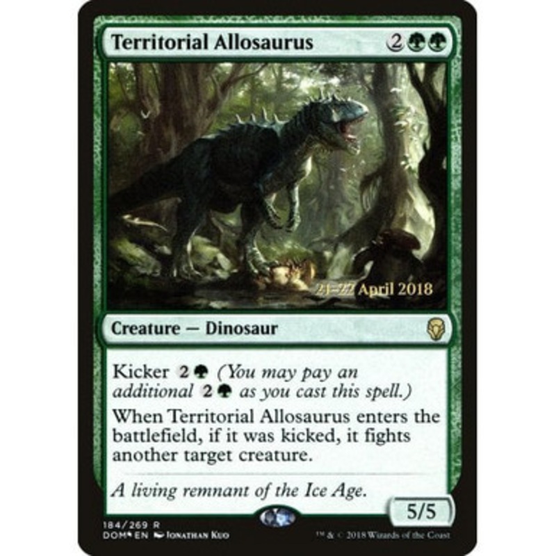 Territorial Allosaurus (Dominaria Prerelease foil) | Promotional Cards