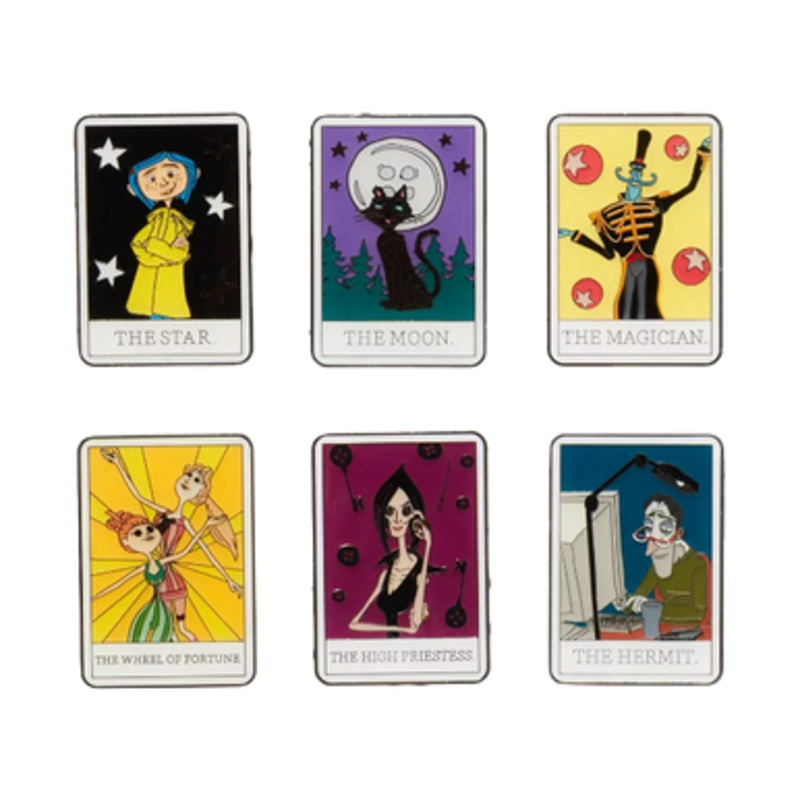 Coraline Character Tarot Mystery Box Pin