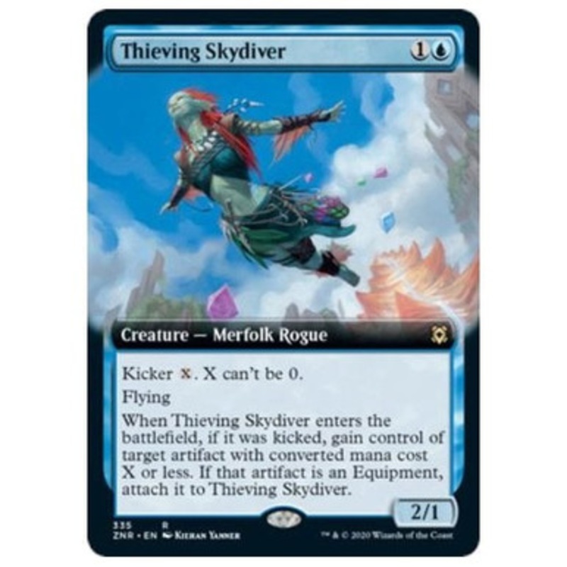 Thieving Skydiver (Extended Art) | Zendikar Rising