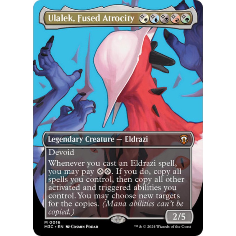 Ulalek, Fused Atrocity (Borderless Profile) | Modern Horizons 3 Commander