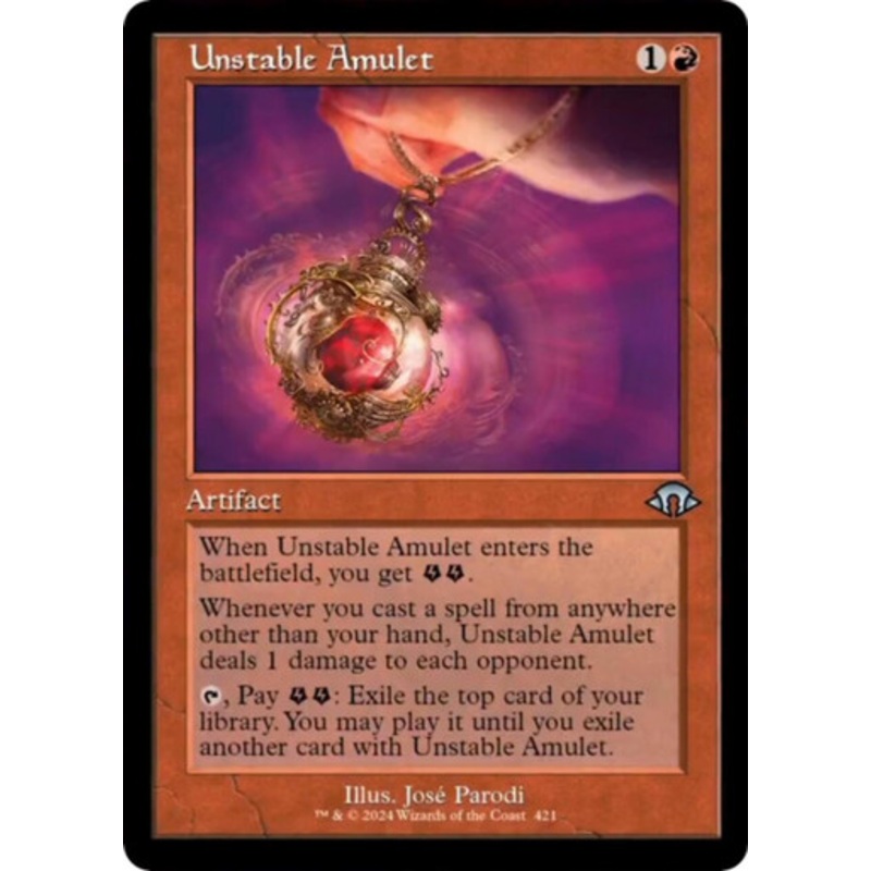 Unstable Amulet (Retro Frame)