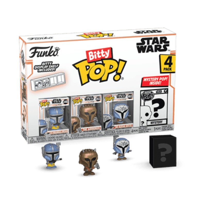 Bitty POP! The Mandalorian: Heavy Infantry Mandalorian, The Armorer & Bo-Katan Kryze 4-Pack
