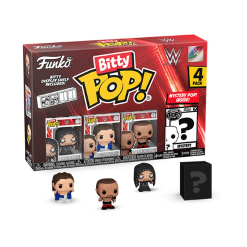 Bitty POP! The WWE: Undertaker, British Bulldog & Batista 4-Pack