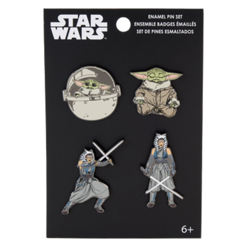 Star Wars: Ahsoka Yoda Action 4 Pin Pack