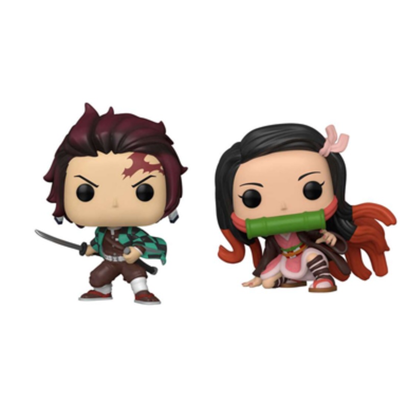 *DAMAGED* POP! Animation – Demon Slayer: Tanjiro & Nezuko Kamado 2-Pack