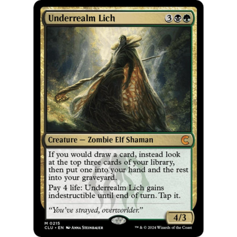 Underrealm Lich | Ravnica: Clue Edition
