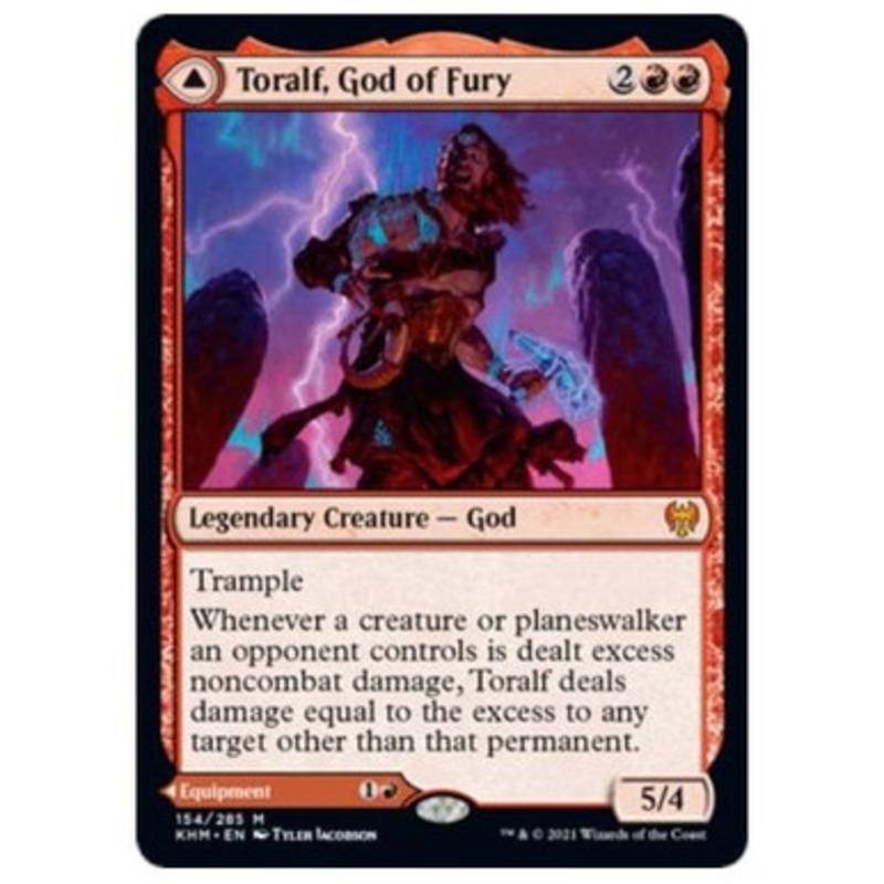 Toralf, God of Fury // Toralf’s Hammer (foil) | Kaldheim