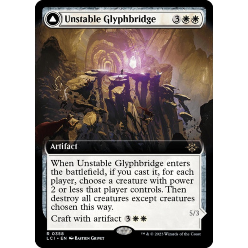 Unstable Glyphbridge // Sandswirl Wanderglyph (Extended Art) | Lost Caverns of Ixalan
