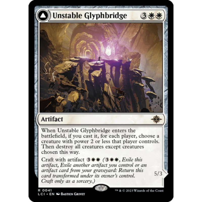 Unstable Glyphbridge // Sandswirl Wanderglyph | Lost Caverns of Ixalan