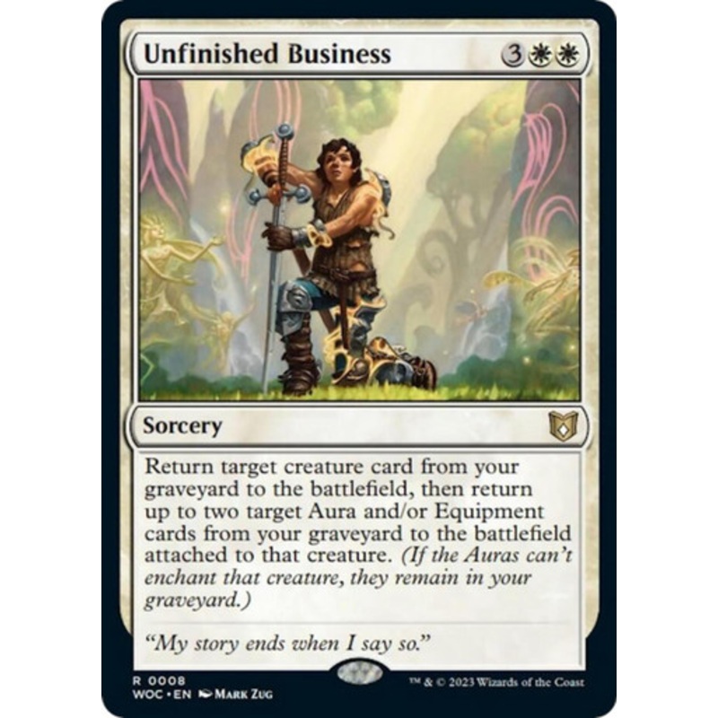 Unfinished Business | Wilds of Eldraine Commander