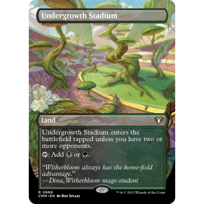 Undergrowth Stadium (Borderless Art) | Commander Masters