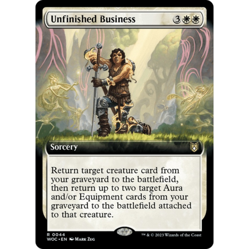 Unfinished Business (Extended Art) | Wilds of Eldraine Commander
