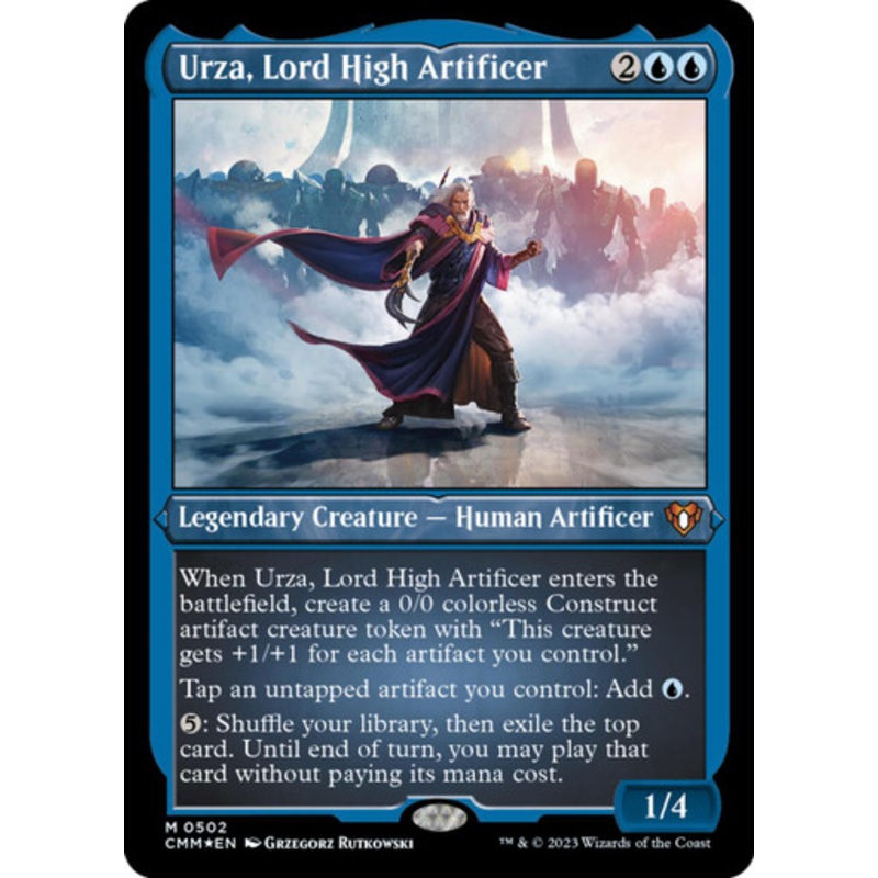 Urza, Lord High Artificer (Etched foil) | Commander Masters
