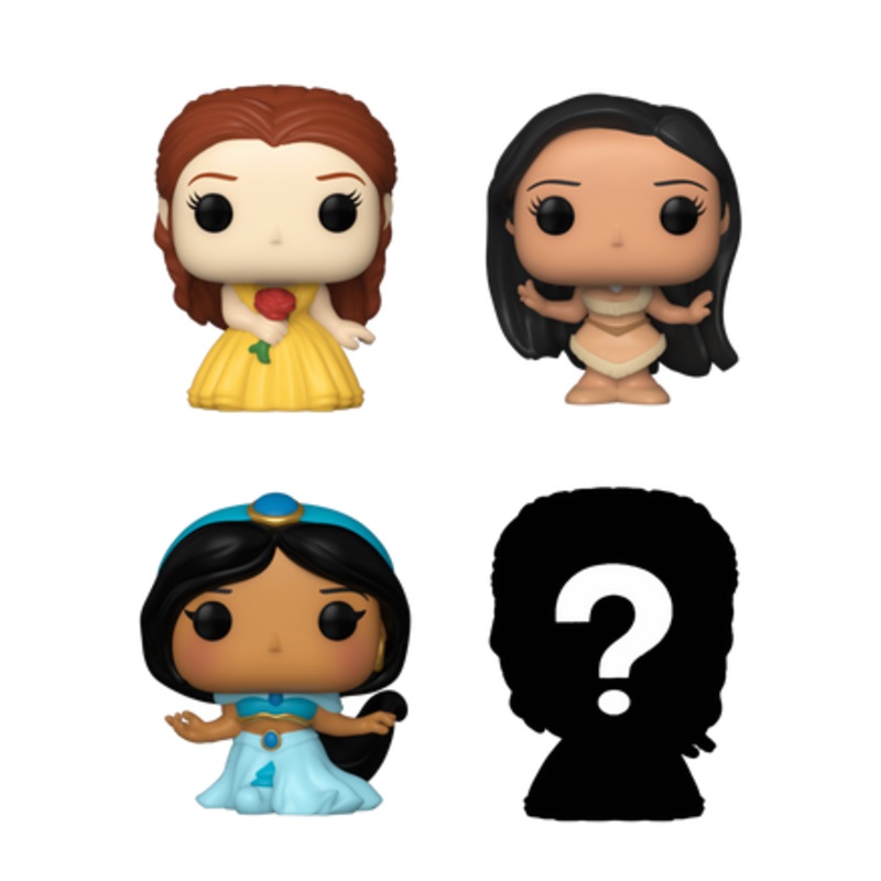 Bitty POP! Disney Princess: Peasant Belle, Pocahontas & Jasmine 4-Pack