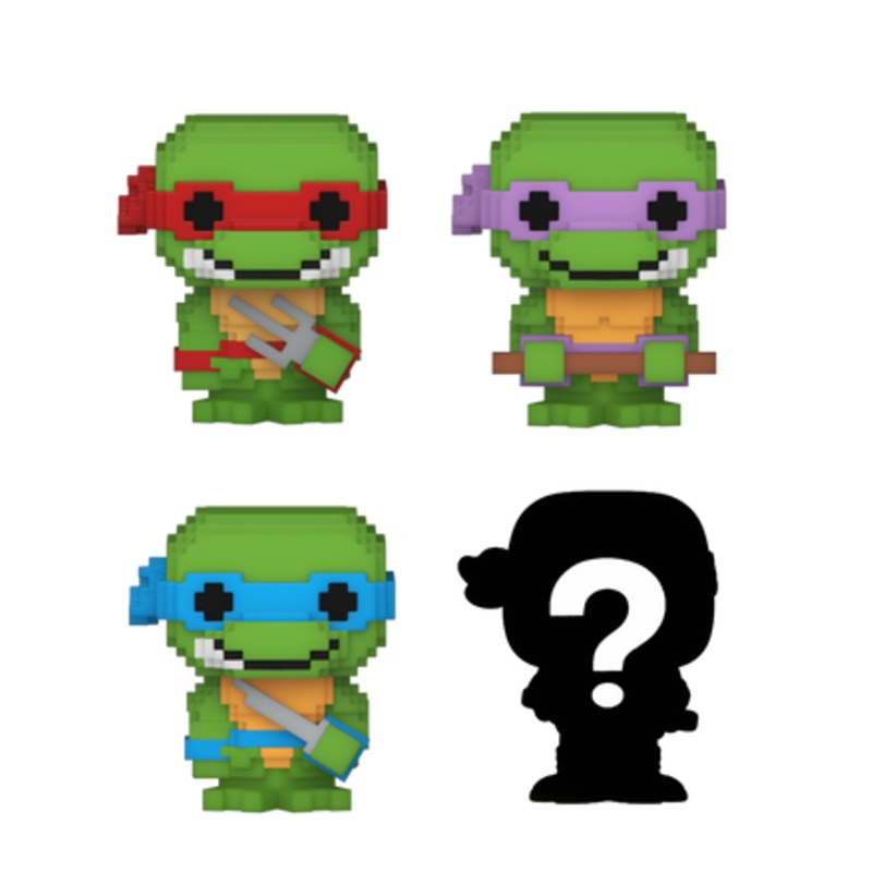 Bitty POP! Teenage Mutant Ninja Turtles: 8-Bit Raphael, 8-Bit Donatello & 8-Bit Leonardo 4-Pack