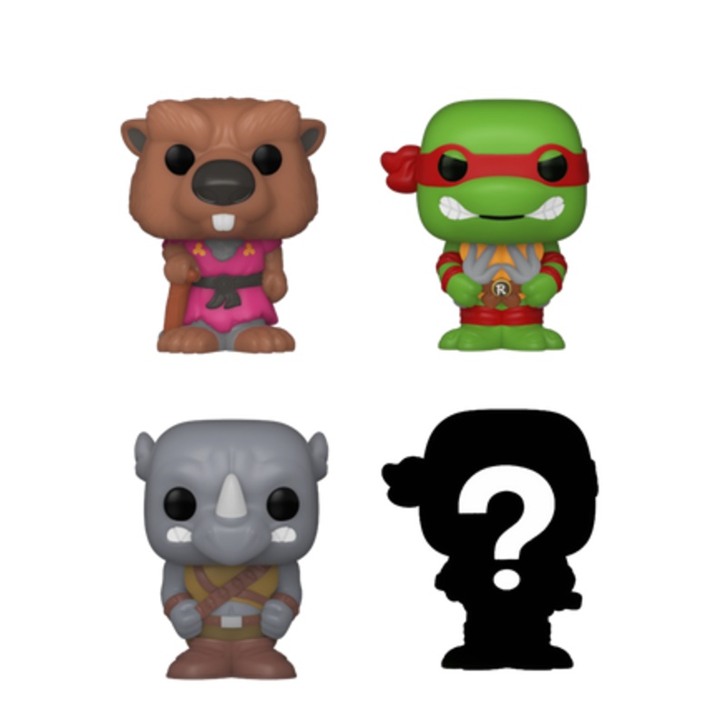 Bitty POP! Teenage Mutant Ninja Turtles: Splinter, Raphael & Rocksteady 4-Pack