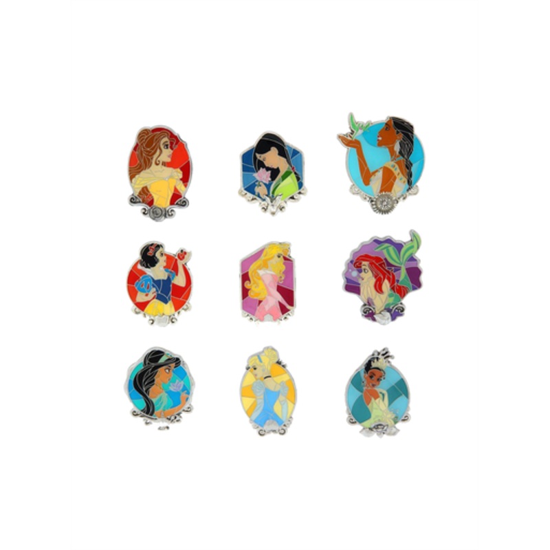 Disney Princess Stained Glass Mystery Box Pin
