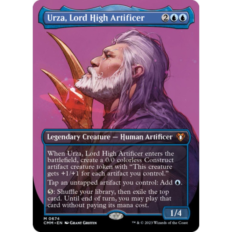 Urza, Lord High Artificer (Borderless Profile) | Commander Masters