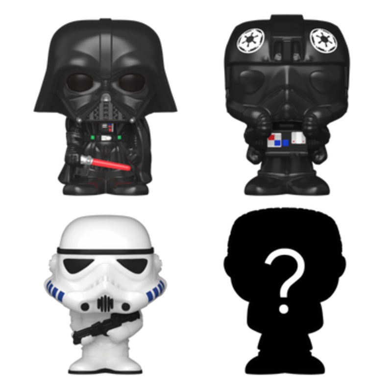 Bitty POP! Star Wars: Darth Vader, Tie-Fighter Pilot & Stormtrooper 4-Pack