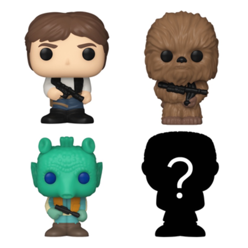 Bitty POP! Star Wars: Han Solo, Chewbacca & Greedo 4-Pack