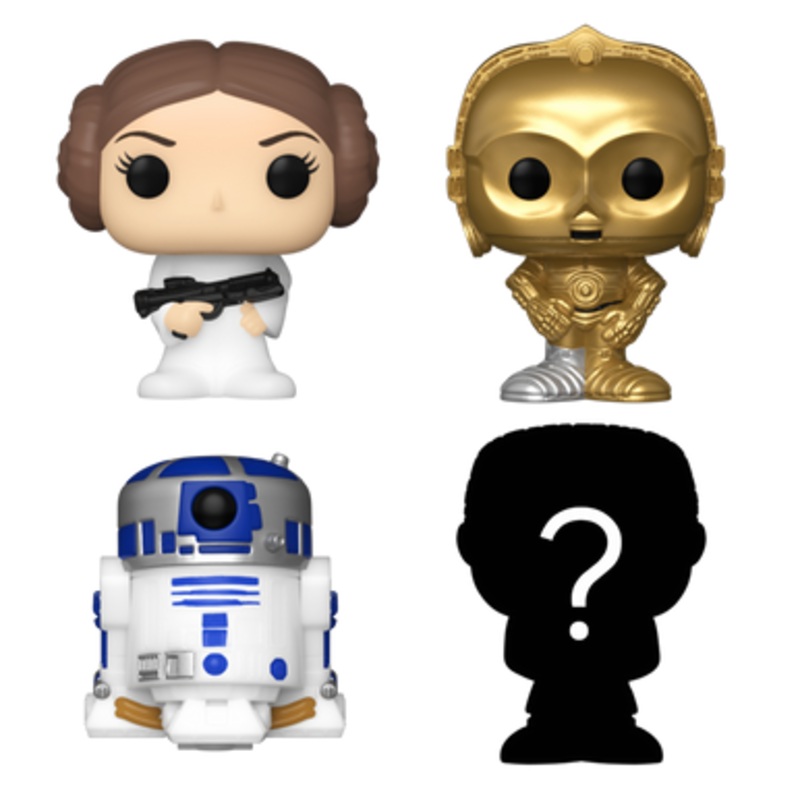 Bitty POP! Star Wars: Leia, R2-D2 & C-3PO 4-Pack