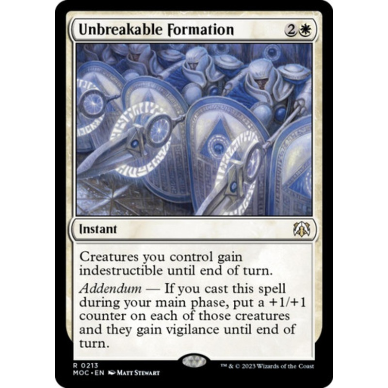 Unbreakable Formation | March of the Machine Commander