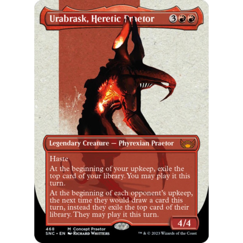 Urabrask, Heretic Praetor (Borderless Concept Praetor) | Streets of New Capenna