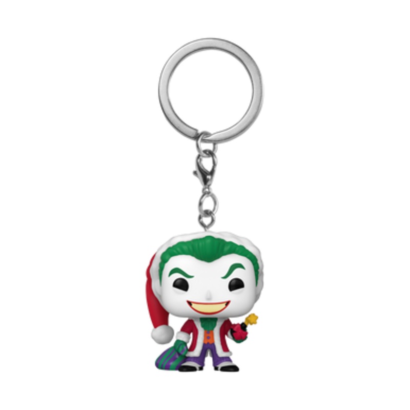 Pocket POP! Keychain: DC Super Heroes – Joker as Santa