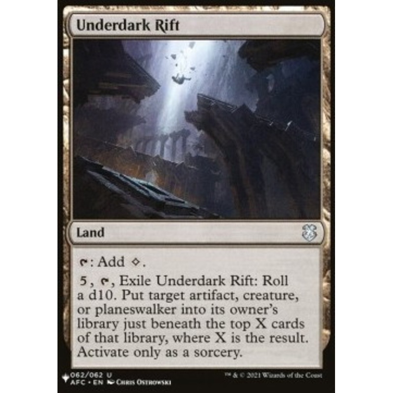 Underdark Rift (The List Reprint)