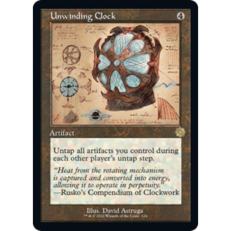 Unwinding Clock (Schematic Art) | The Brothers’ War Retro Artifacts