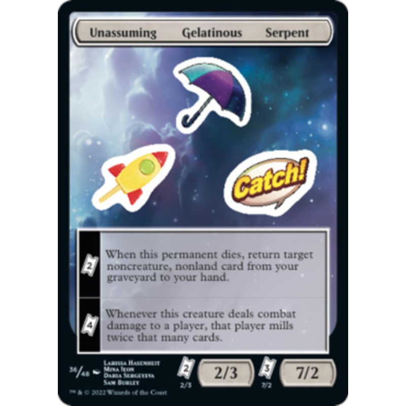 Unassuming / Gelatinous / Serpent Sticker Sheet | Unfinity