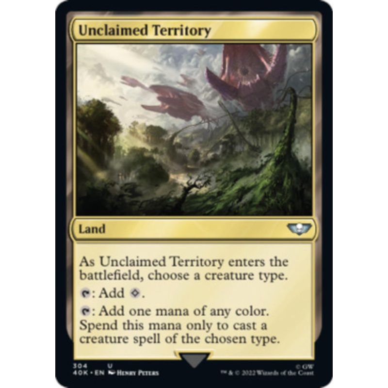 Unclaimed Territory (Surge Foil) | Universes Beyond: Warhammer 40000