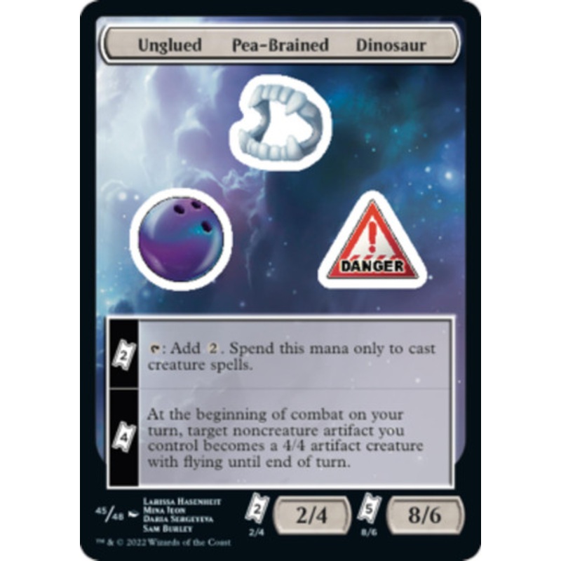 Unglued / Pea-Brained / Dinosaur Sticker Sheet | Unfinity