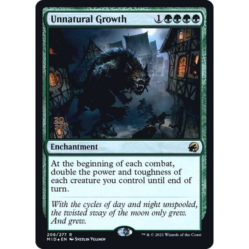 Unnatural Growth (Prerelease foil) | Innistrad: Midnight Hunt