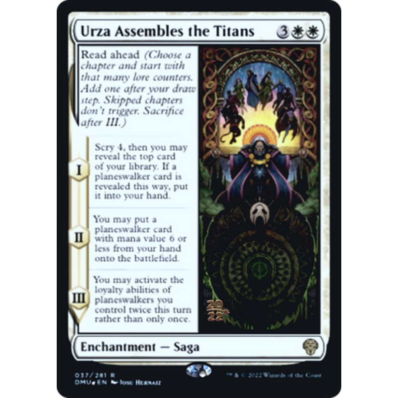 Urza Assembles the Titans (Prerelease foil) | Dominaria United