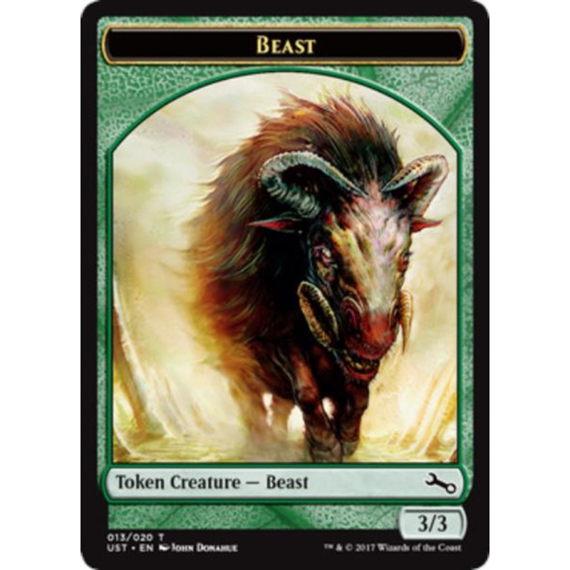 Unstable Beast Token (Double-Faced) (foil) | Unstable