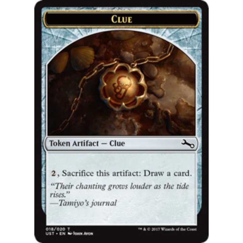Unstable Clue Token (Double-Faced) (foil) | Unstable