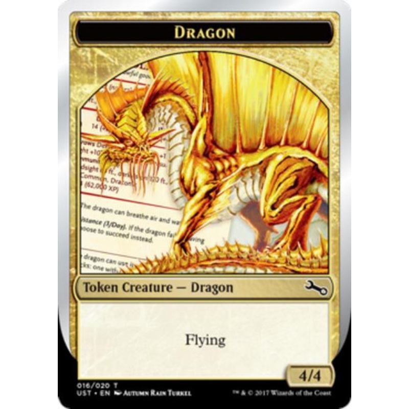 Unstable Dragon Token (foil) | Unstable