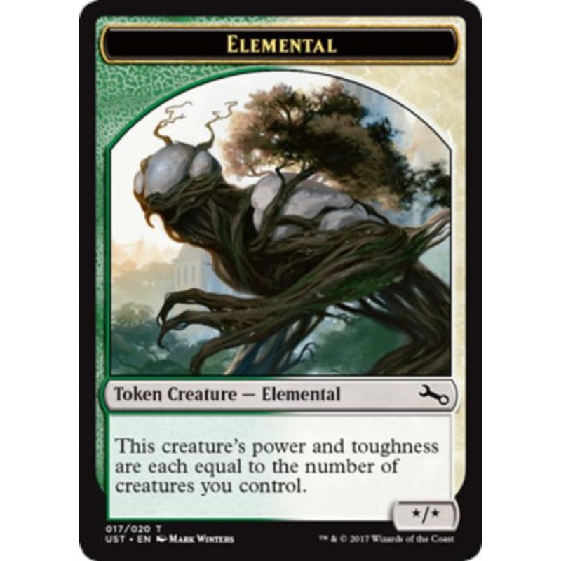 Unstable Elemental Token (#17) (Double-Faced) (foil) | Unstable
