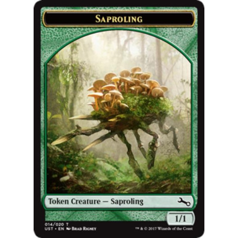 Unstable Saproling Token (Double-Faced) (foil) | Unstable
