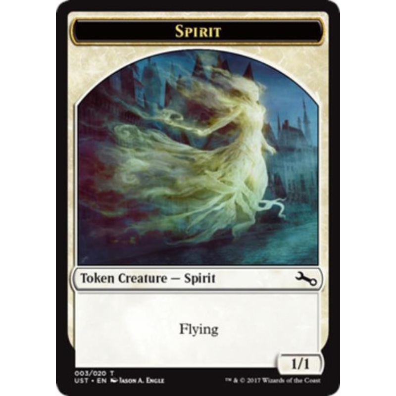 Unstable Spirit Token (Double-Faced) (foil) | Unstable