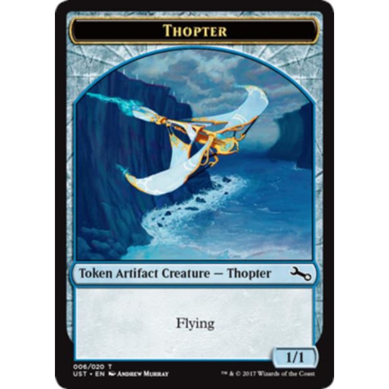 Unstable Thopter Token (Double-Faced) (foil) | Unstable
