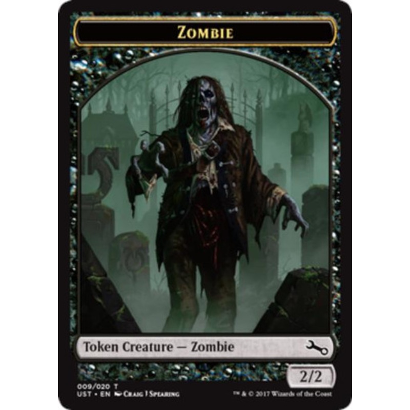 Unstable Zombie Token (Double-Faced) (foil) | Unstable
