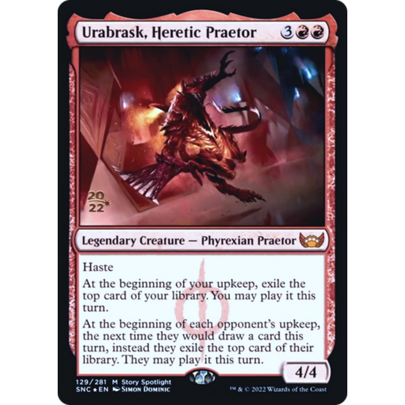 Urabrask, Heretic Praetor (Prerelease foil) | Streets of New Capenna