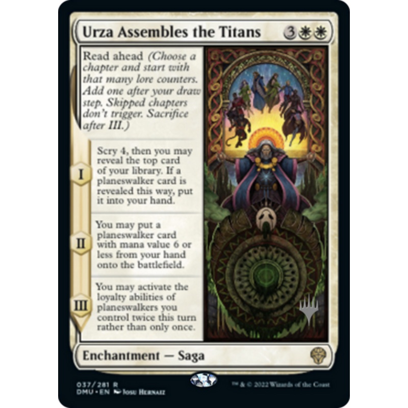 Urza Assembles the Titans (Promo Pack foil) | Dominaria United