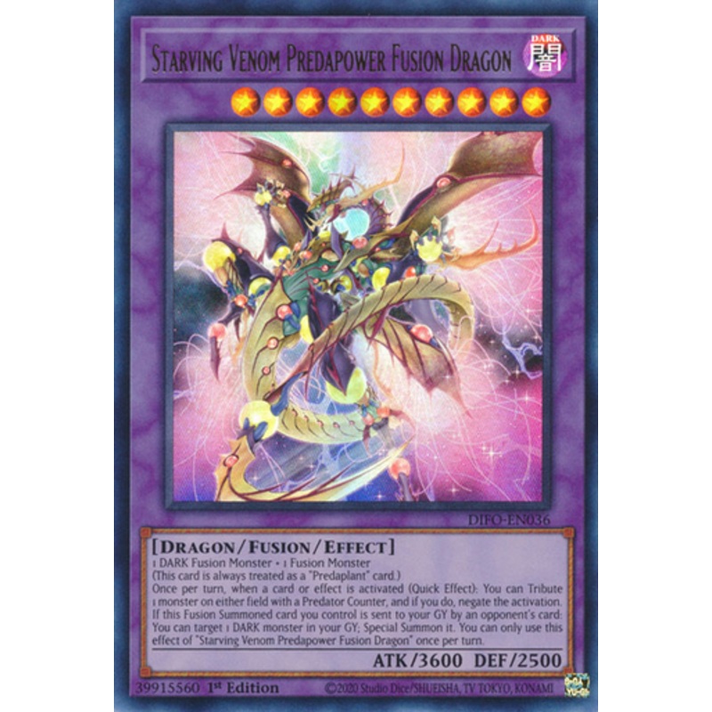 DIFO-EN036 Starving Venom Predapower Fusion Dragon