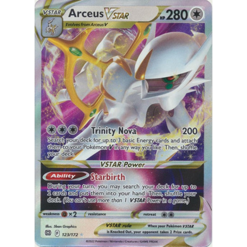 Brilliant Stars 123/172 Arceus VSTAR (Full Art)