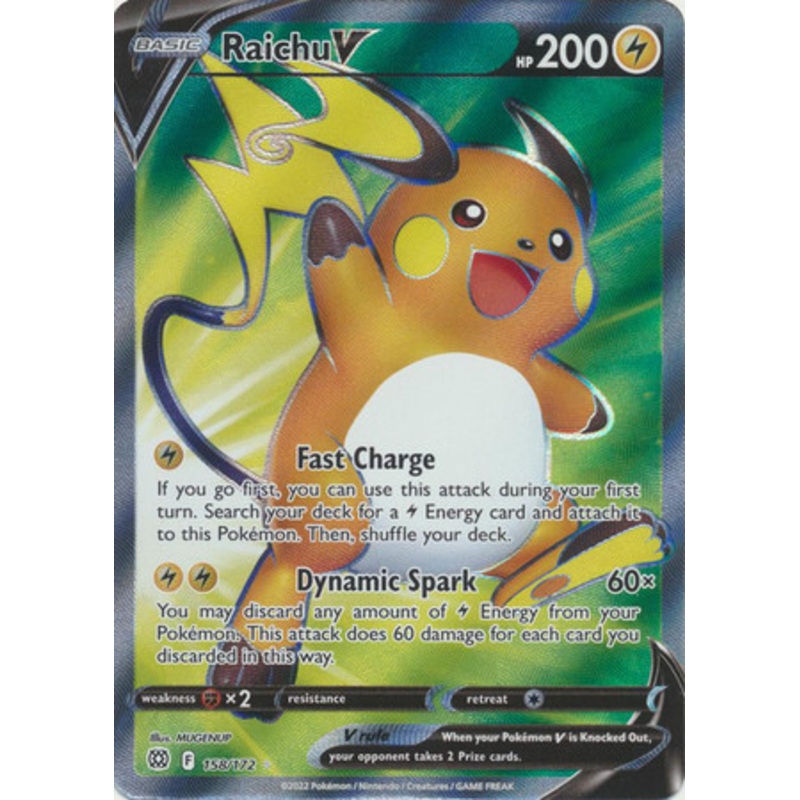 Brilliant Stars 158/172 Raichu V (Full Art)