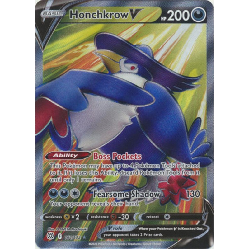 Brilliant Stars 161/172 Honchkrow V (Full Art)